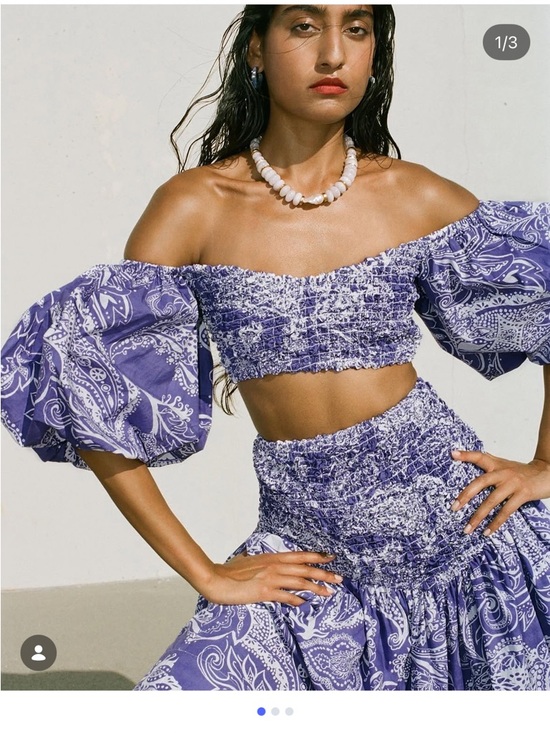 Mara Hoffman - Organic Cotton Nicole Maxi Skirt / Strapless Dress - Size Small - Picture 12 of 16